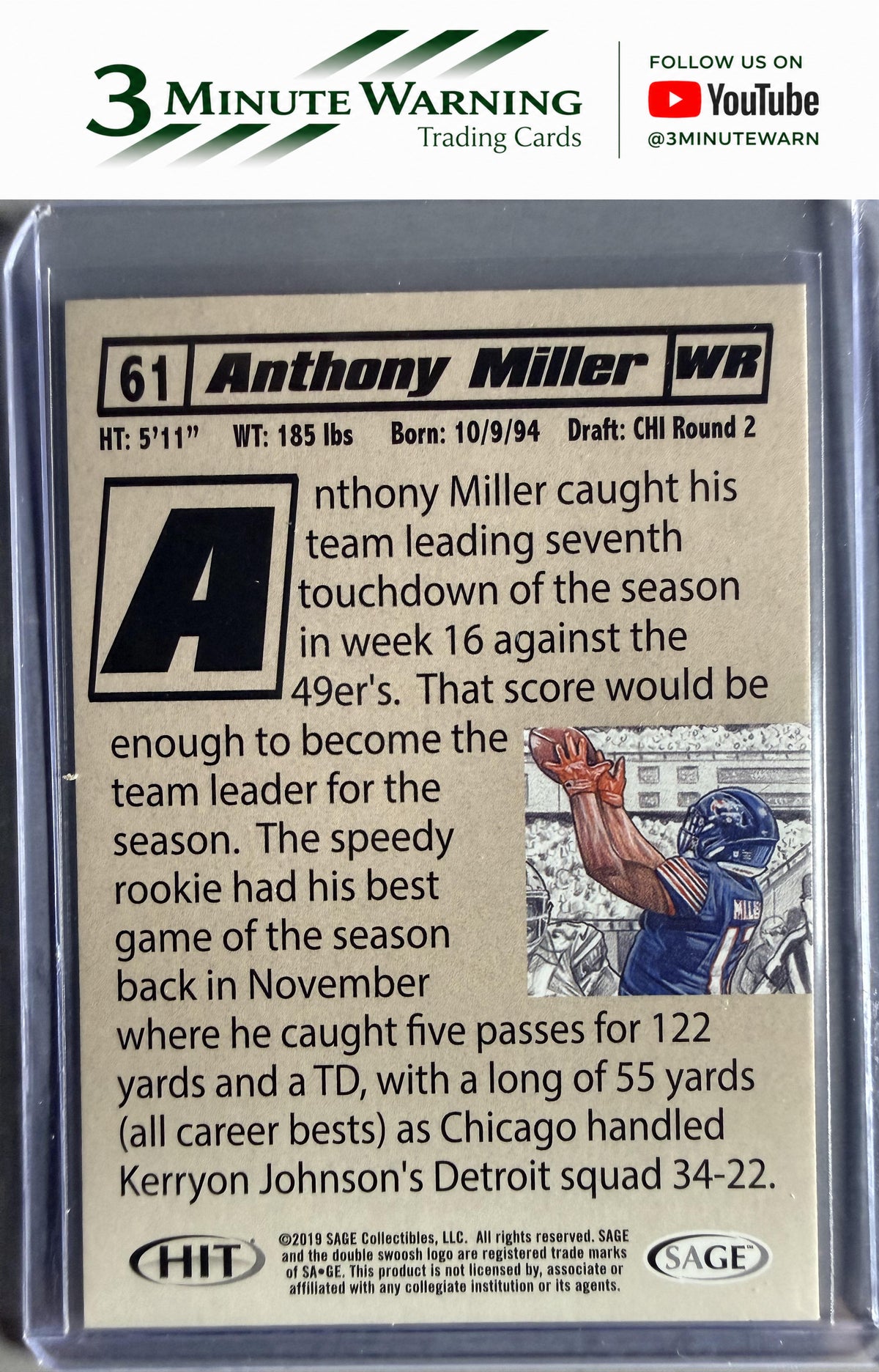 2019 SAGE HIT #61 Anthony Miller