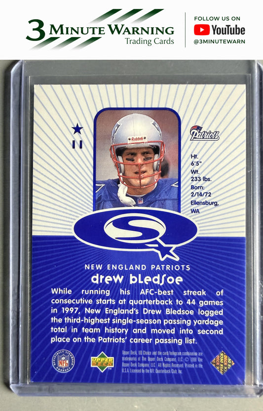 1998 UD Choice #11 Drew Bledsoe StarQuest Blue