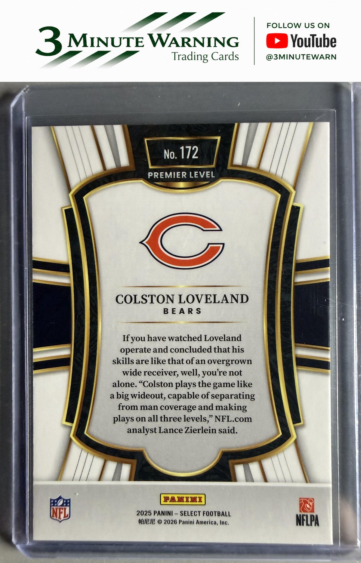 2025 Panini Select #172 Colston Loveland