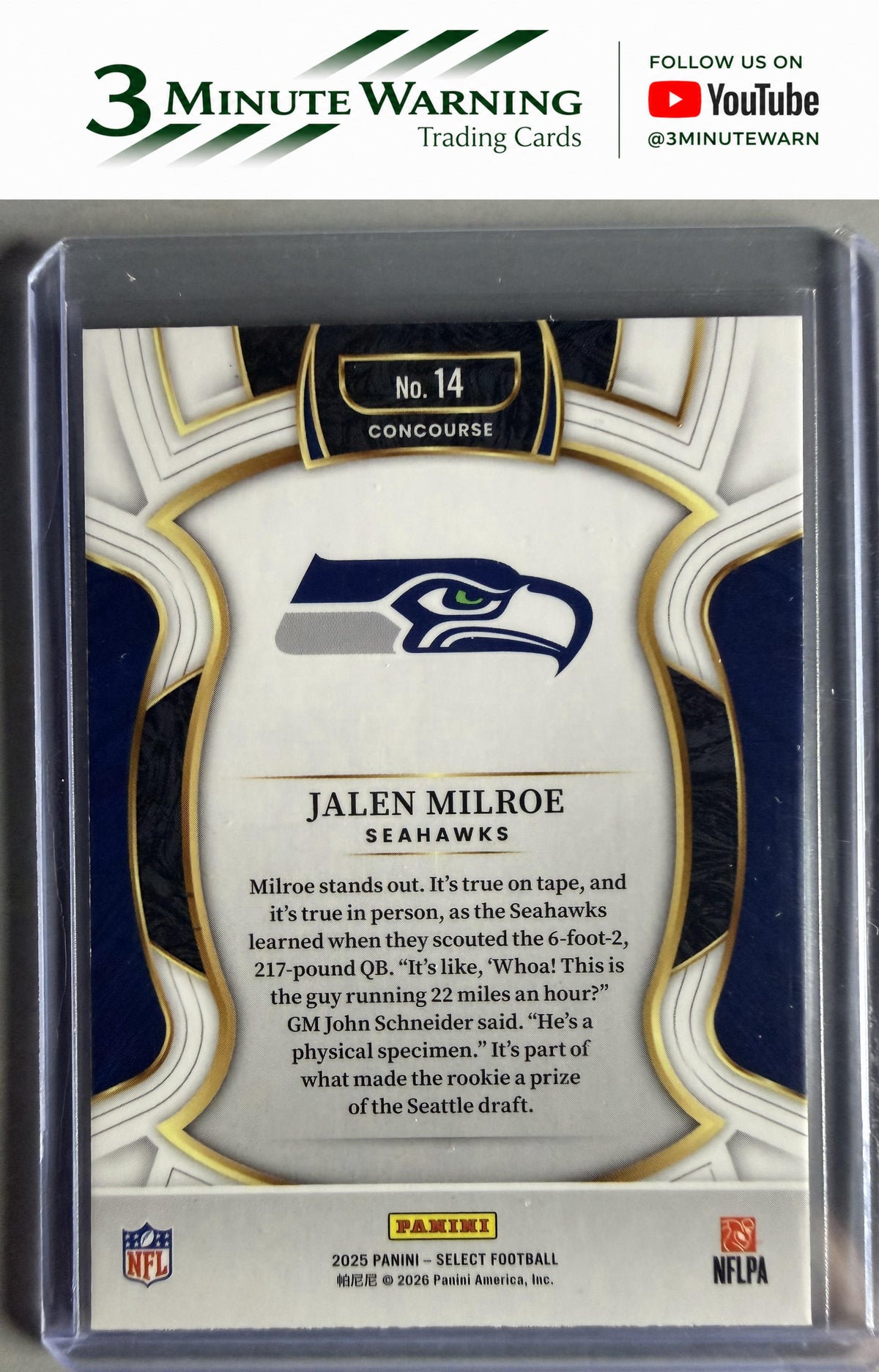 2025 Panini Select #14 Jalen Milroe