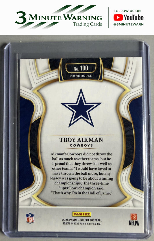 2025 Panini Select #100 Troy Aikman