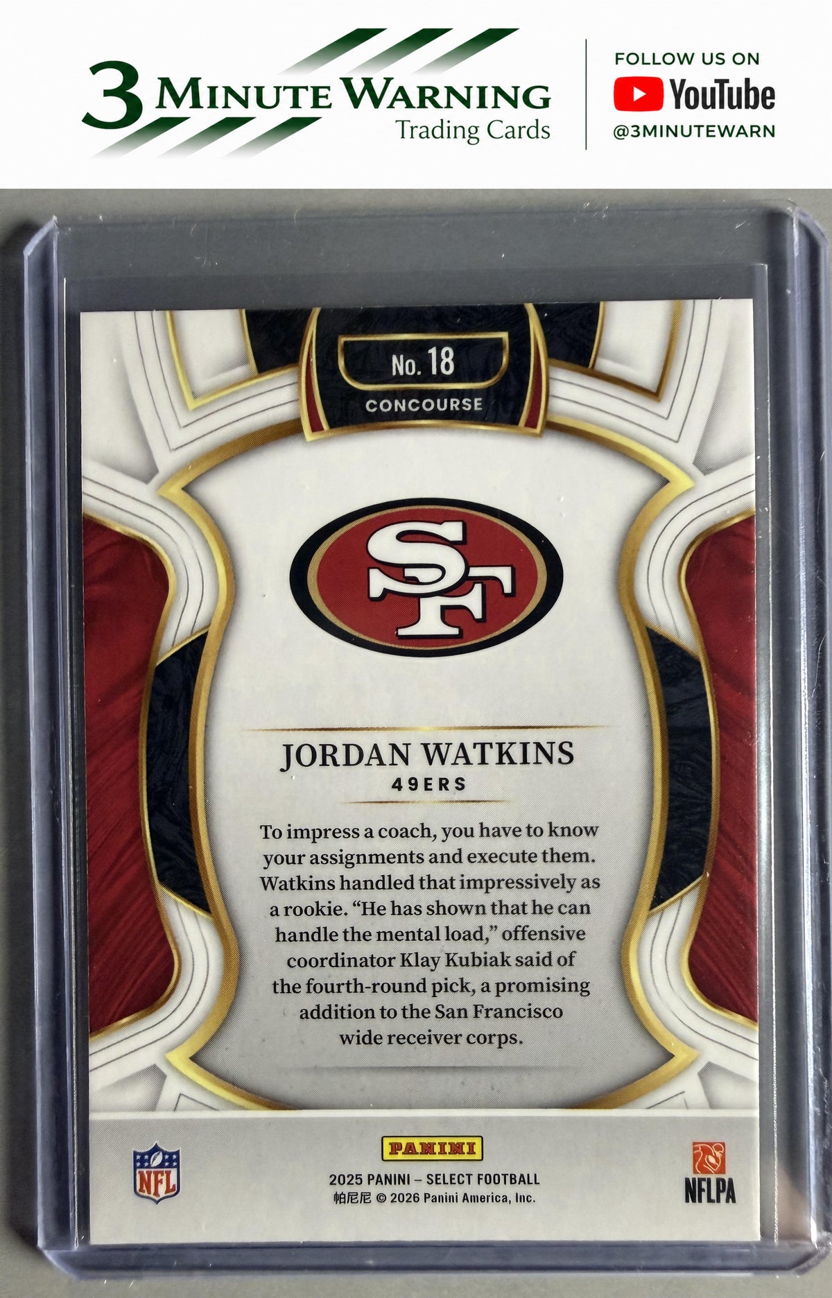2025 Panini Select #18 Jordan Watkins