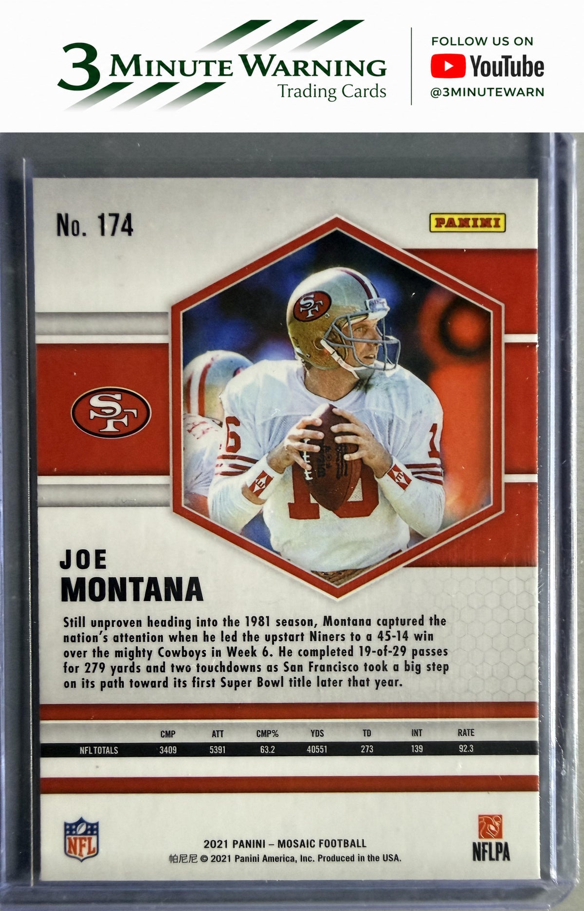 2021 Panini Mosaic #174 Joe Montana