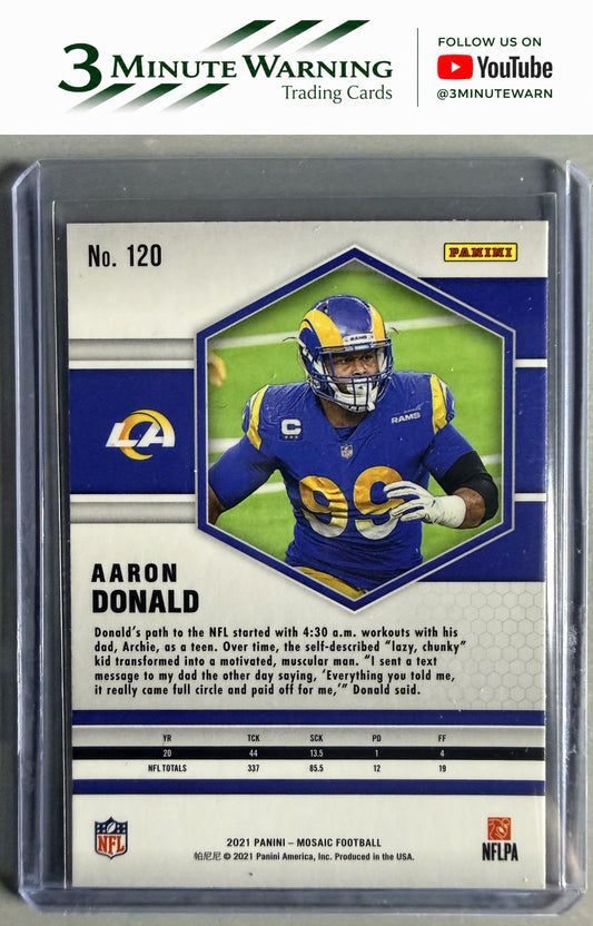 2021 Panini Mosaic #120 Aaron Donald