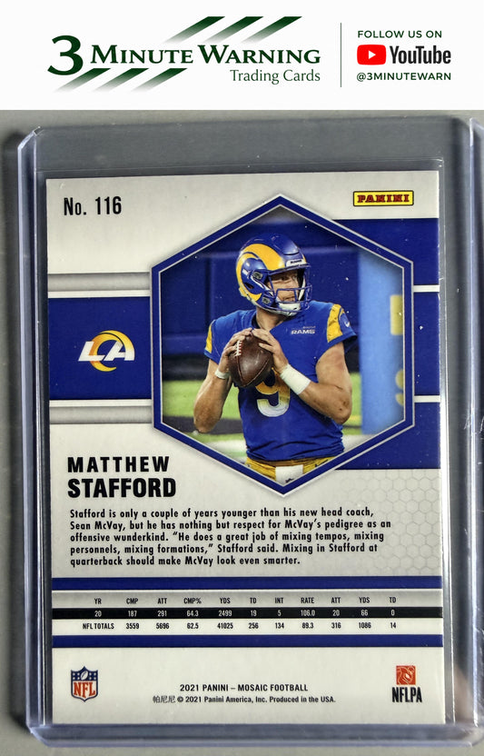 2021 Panini Mosaic #116 Matthew Stafford