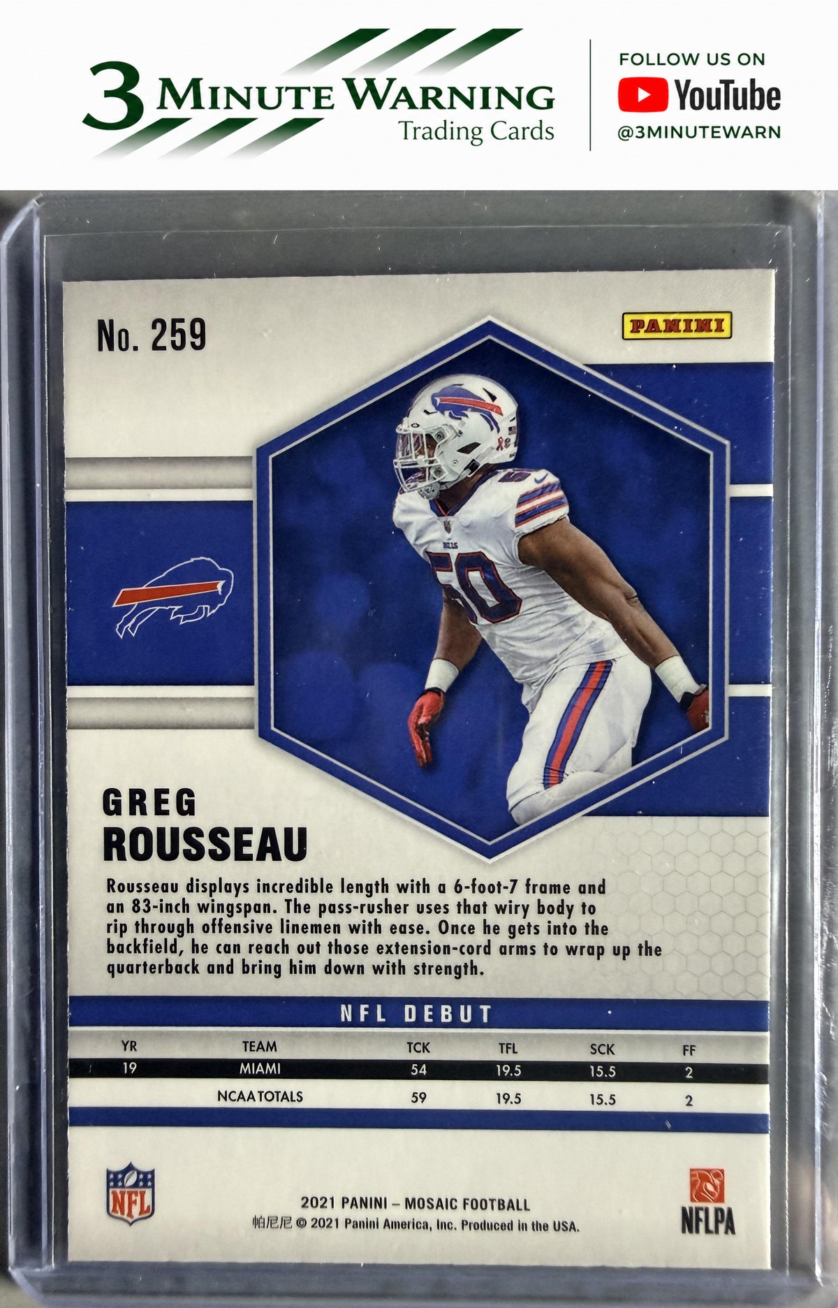 2021 Panini Mosaic #259 Greg Rousseau