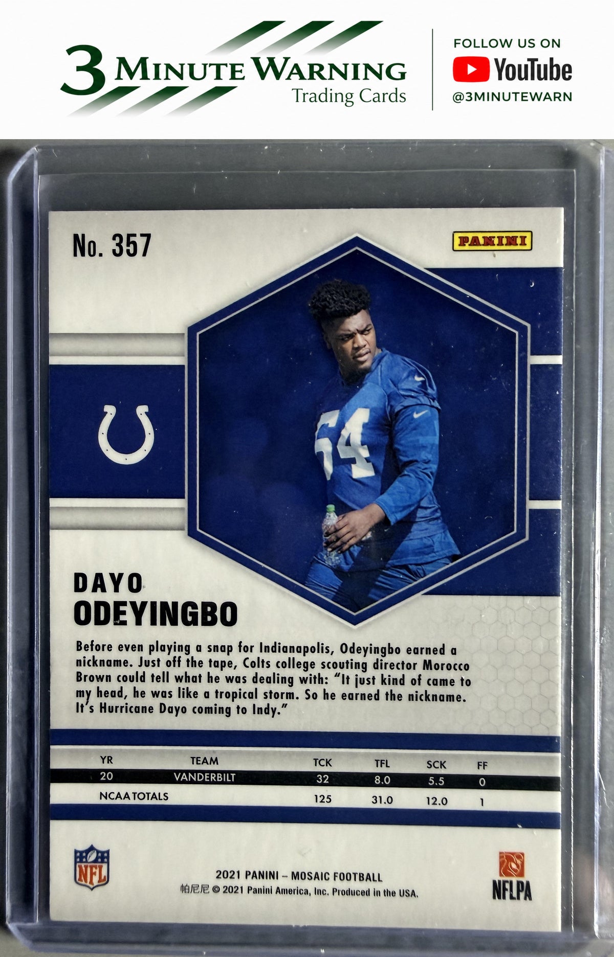 2021 Panini Mosaic #357 Dayo Odeyingbo