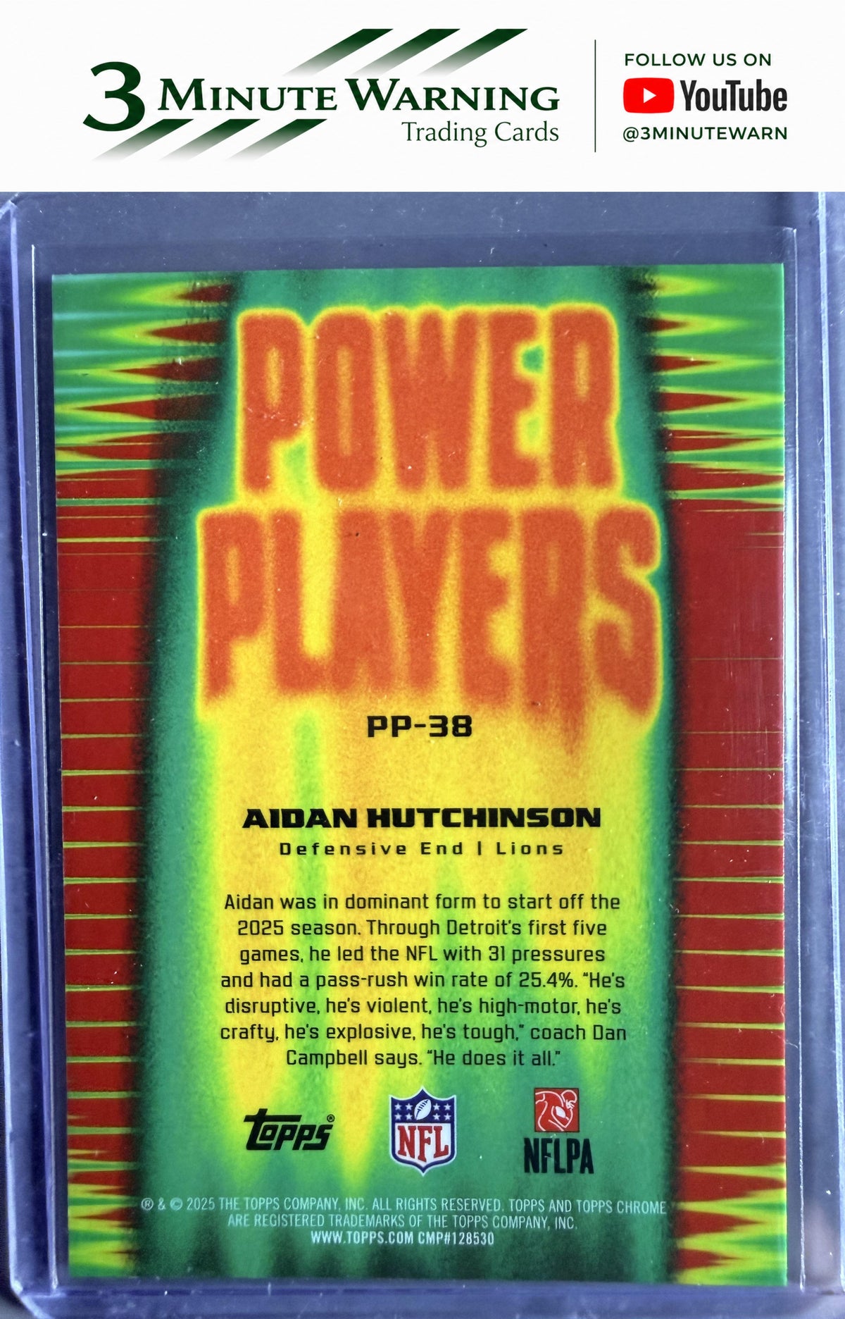 2025 Topps Chrome #PP-38 Aidan Hutchinson Power Players