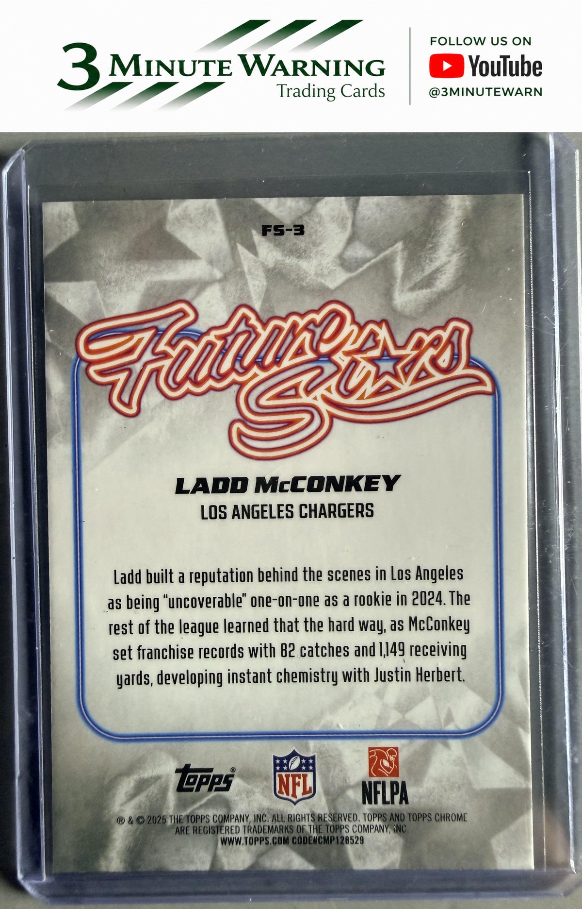 2025 Topps Chrome #FS-3 Ladd McConkey Future Stars