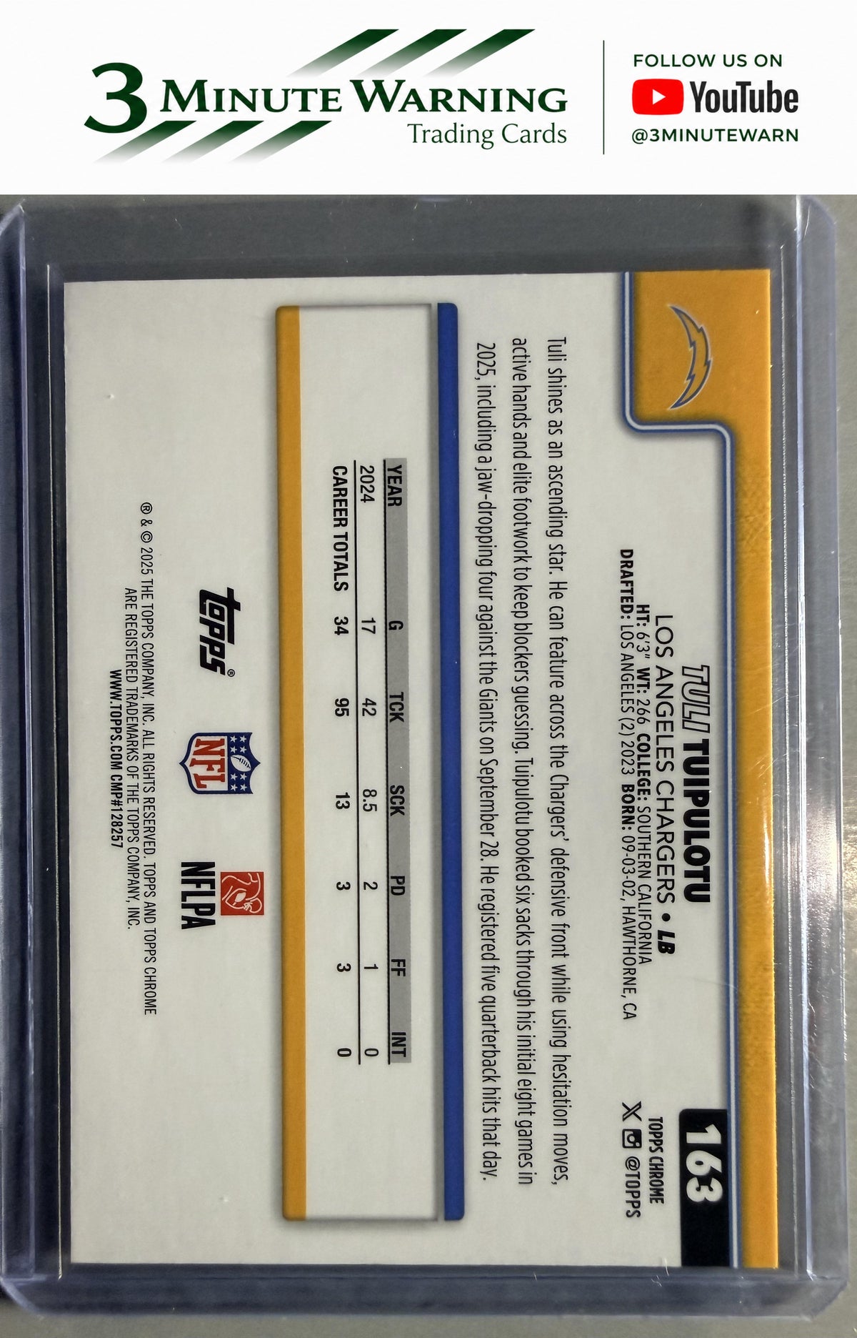 2025 Topps Chrome #163 Tuli Tuipulotu