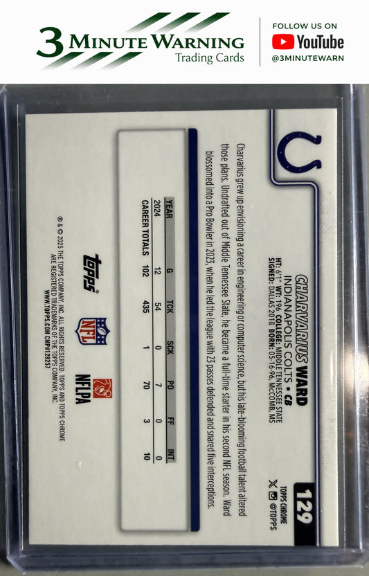 2025 Topps Chrome #129 Charvarius Ward