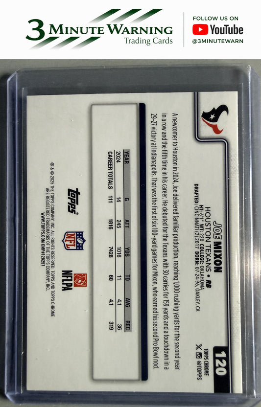 2025 Topps Chrome #120 Joe Mixon