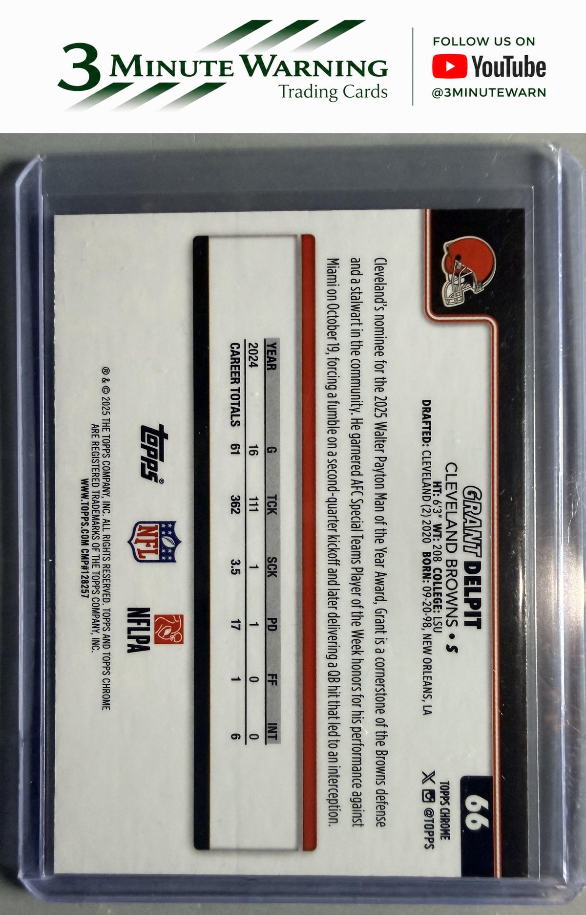 2025 Topps Chrome #66 Grant Delpit