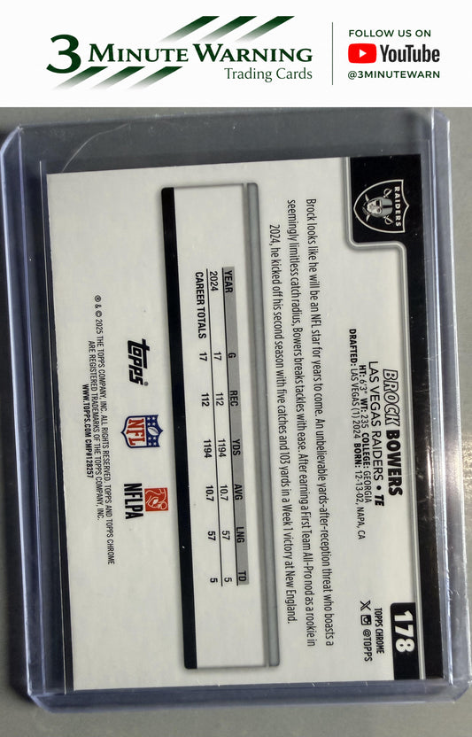 2025 Topps Chrome #178 Brock Bowers