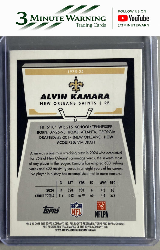 2025 Topps Chrome #1975-24 Alvin Kamara 1975 Topps