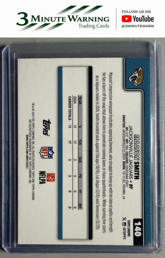 2025 Topps Chrome #140 Maason Smith X-Fractor