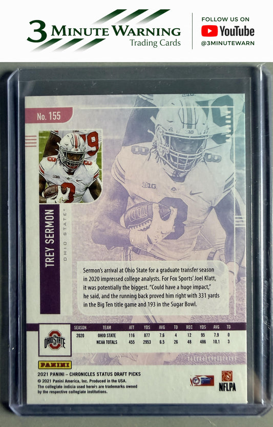 2021 Panini Chronicles Draft Picks #155 Trey Sermon