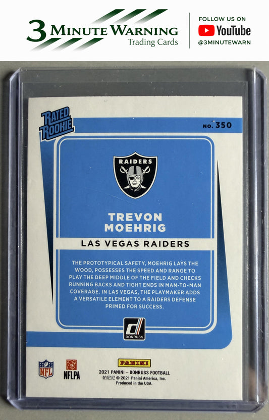 2021 Donruss #350 Tre'von Moehrig