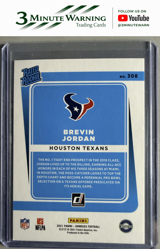 2021 Donruss #308 Brevin Jordan