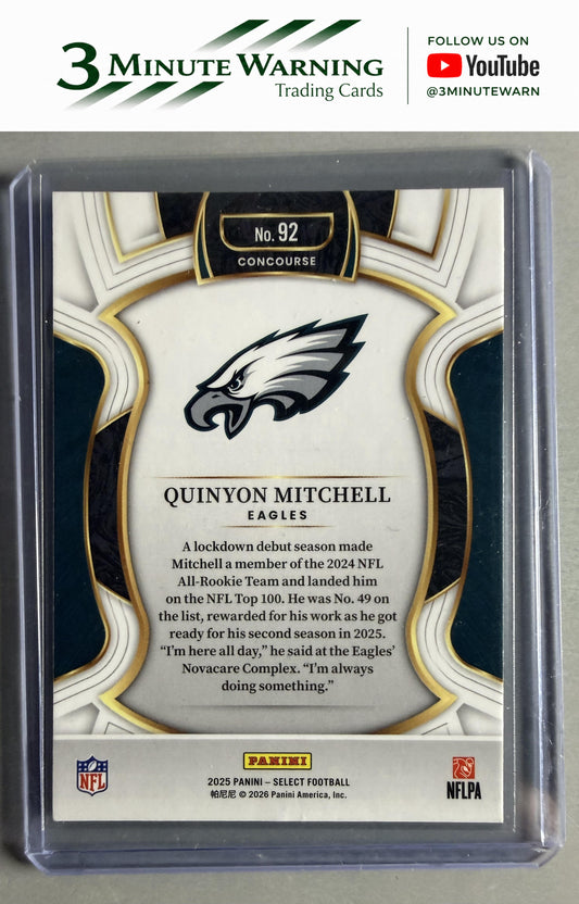 2025 Panini Select #92 Quinyon Mitchell