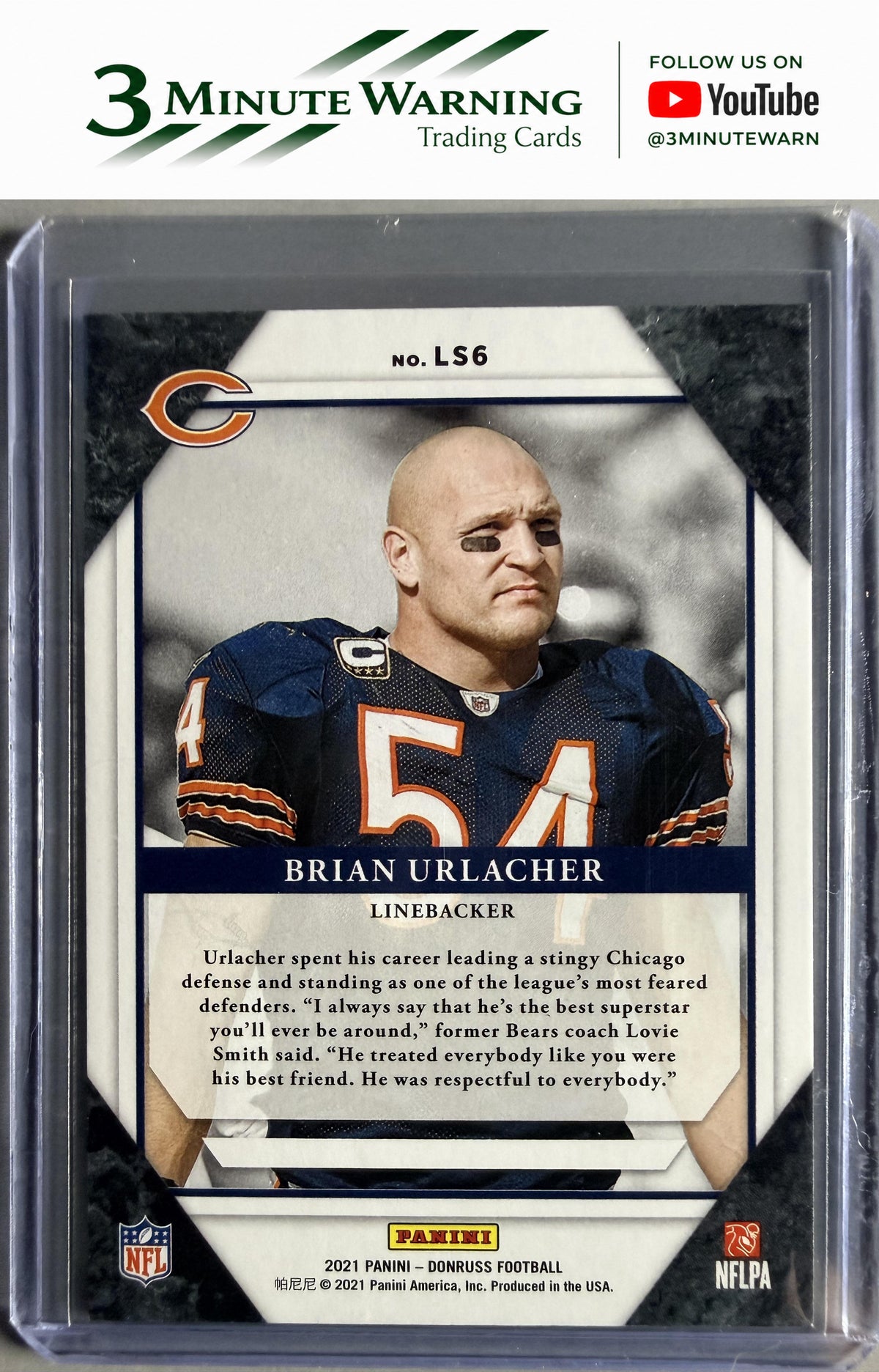 2021 Donruss #LS6 Brian Urlacher The Legends Series