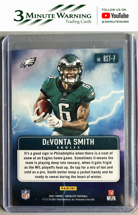 2021 Panini Absolute #BST-7 DeVonta Smith By Storm