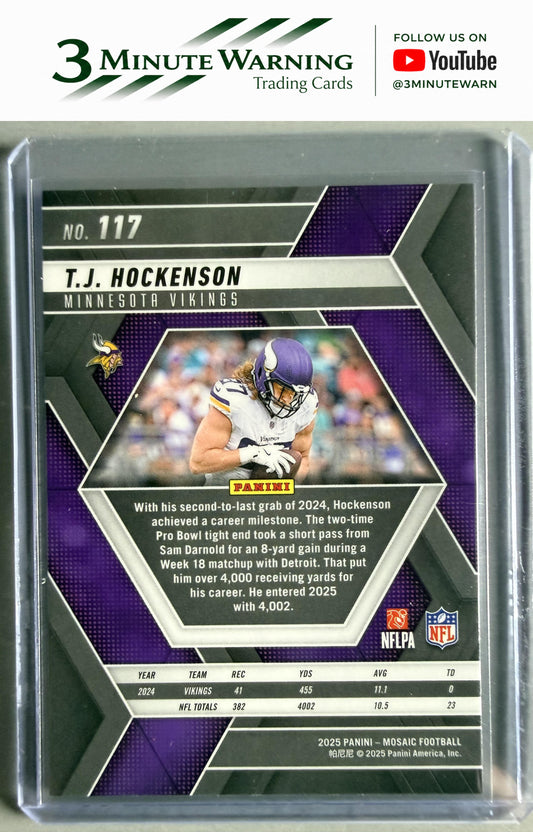 2025 Panini Mosaic #117 T.J. Hockenson