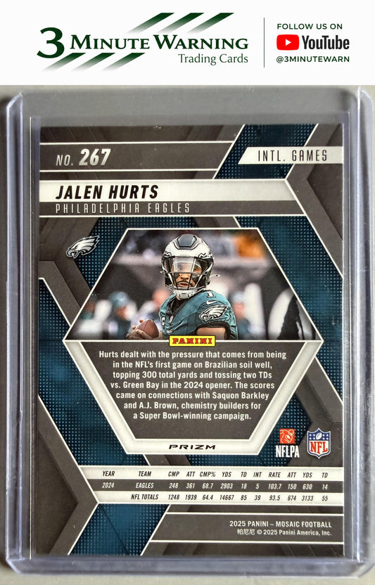 2025 Panini Mosaic #267 Jalen Hurts Mosaic Camo Pink