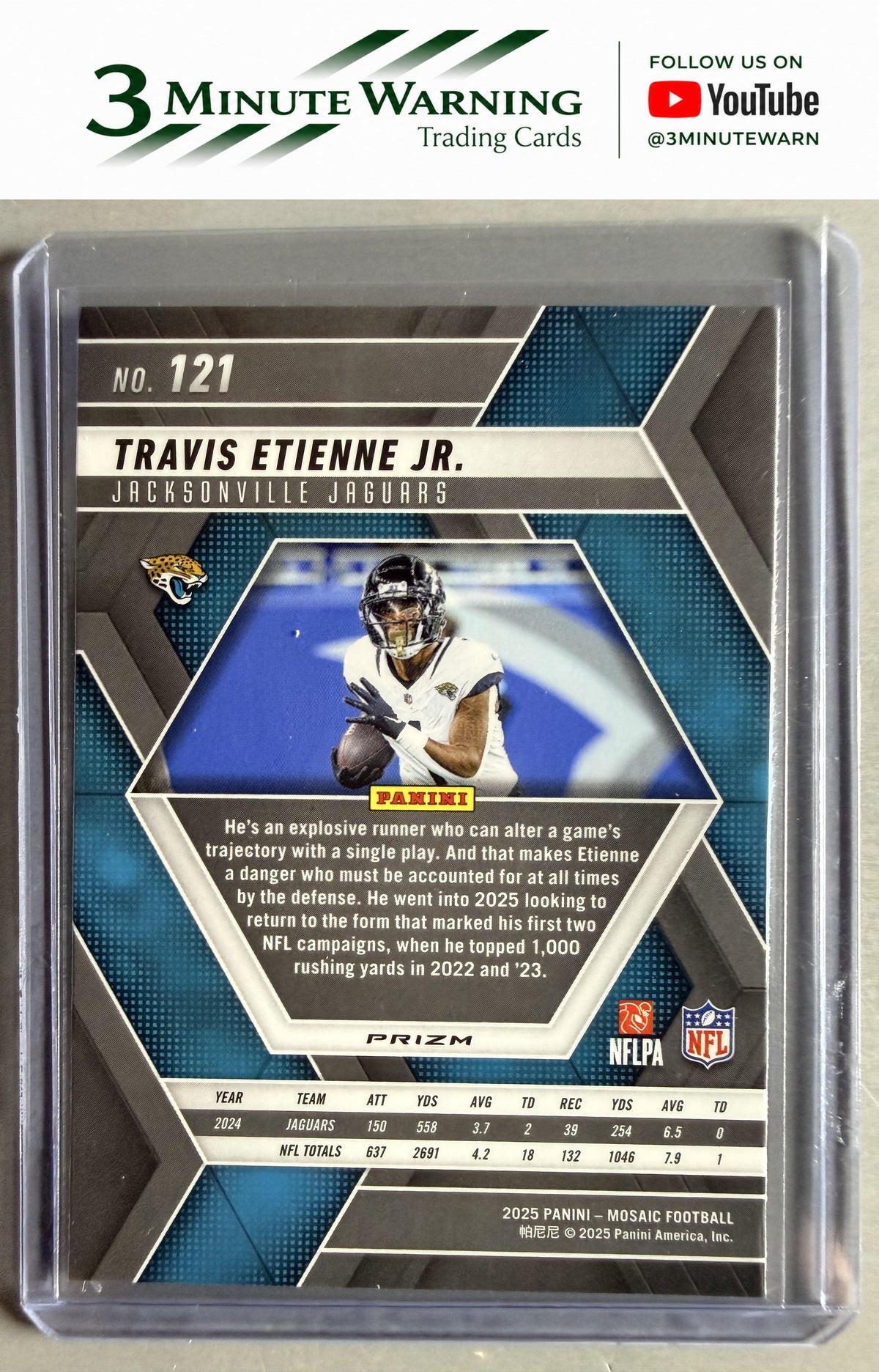 2025 Panini Mosaic #121 Travis Etienne Jr. Mosaic Camo Pink