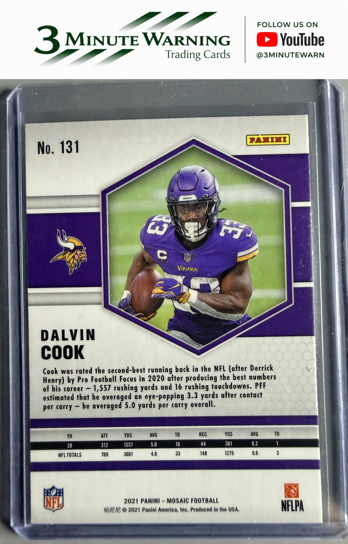 2021 Panini Mosaic #131 Dalvin Cook