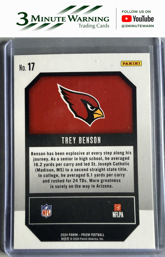 2024 Panini Prizm #17 Trey Benson Emergent