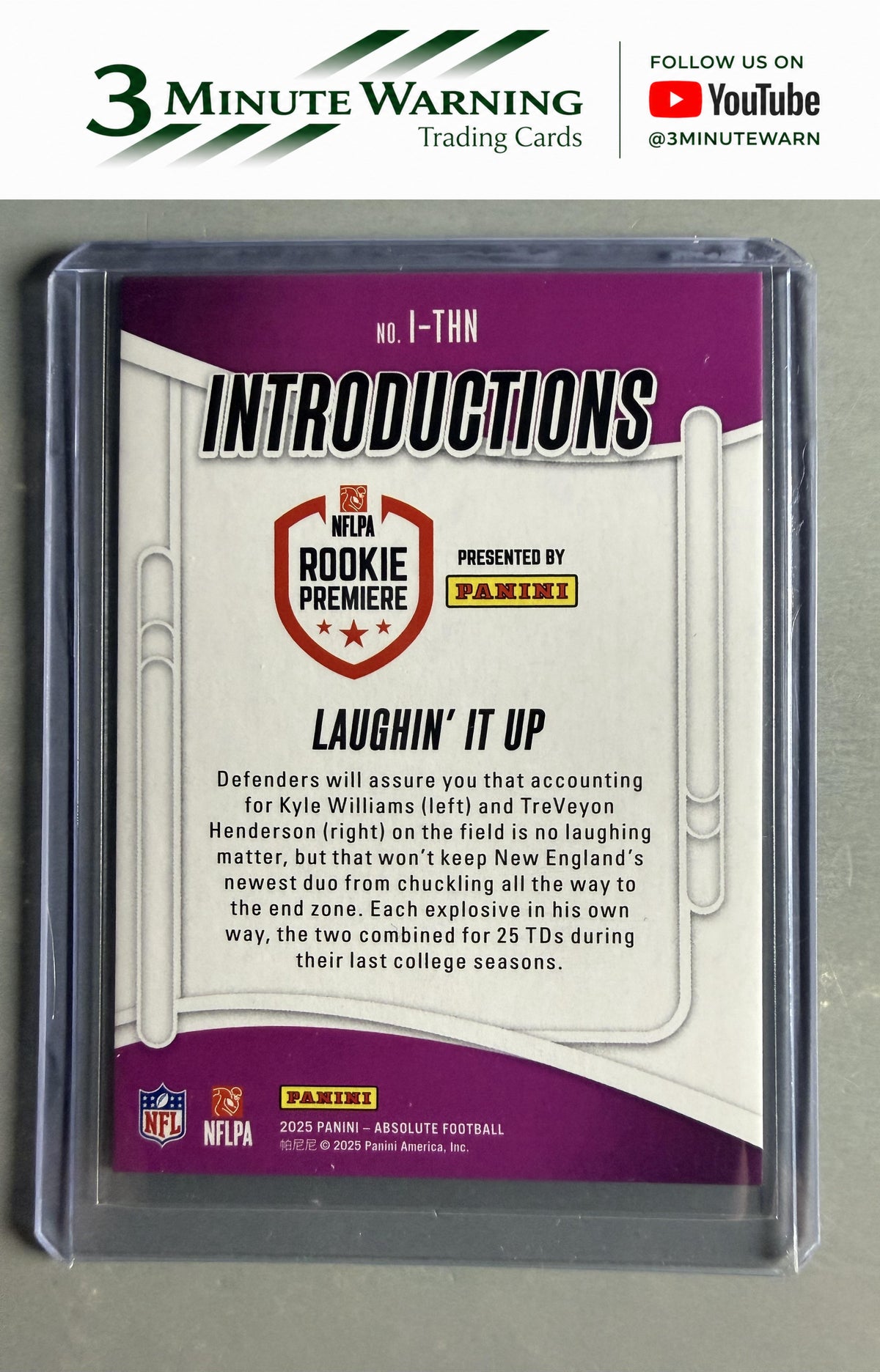 2025 Panini Absolute #I-THN Laughin' It Up Introductions