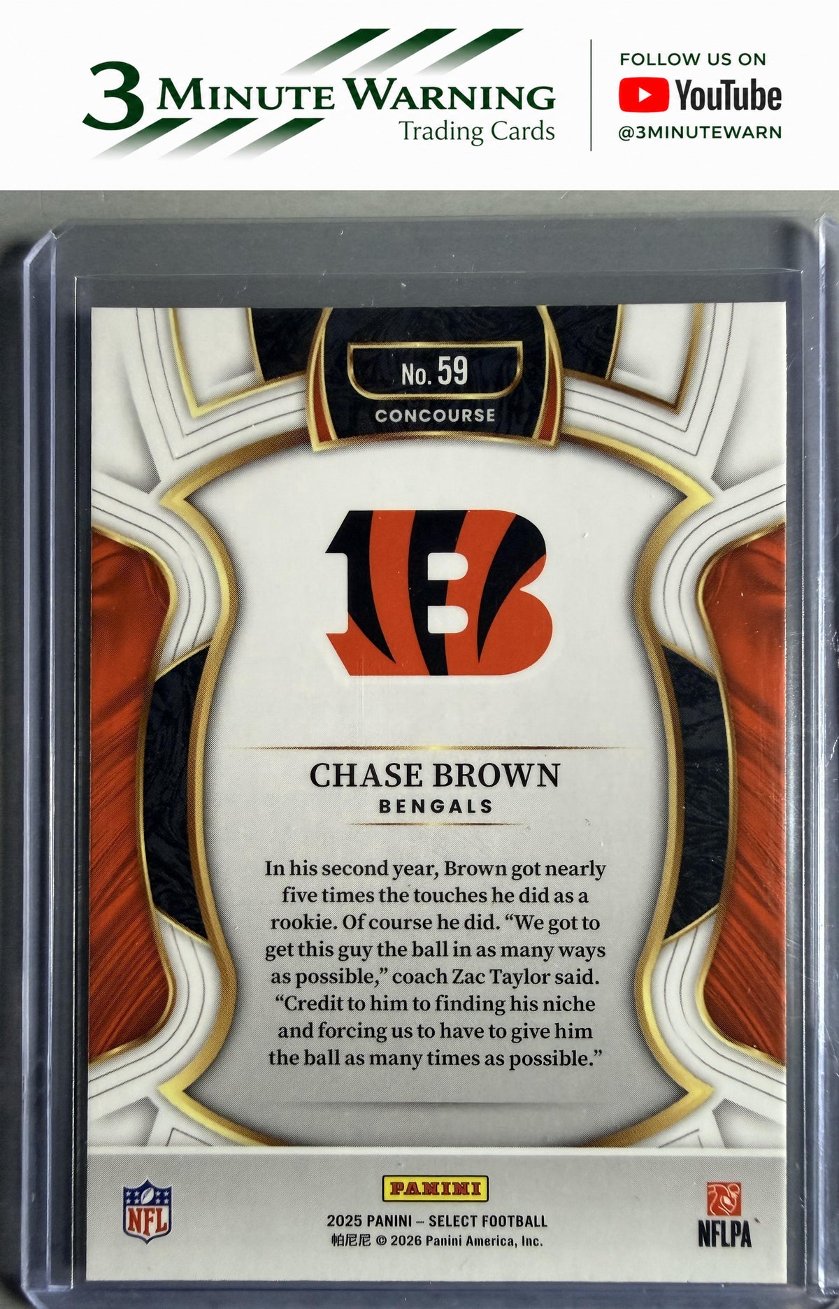 2025 Panini Select #59 Chase Brown