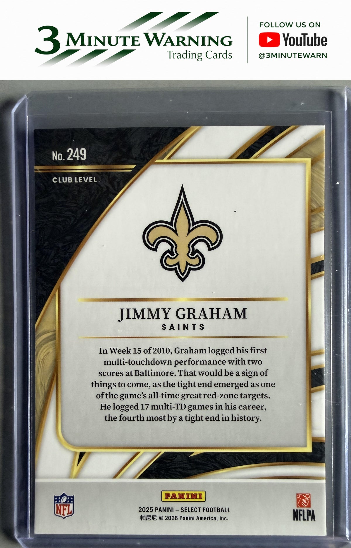 2025 Panini Select #249 Jimmy Graham