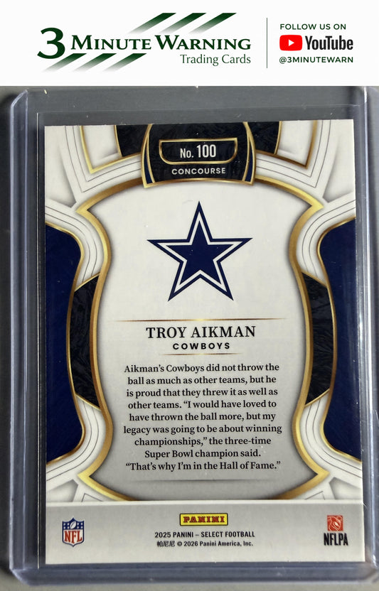 2025 Panini Select #100 Troy Aikman