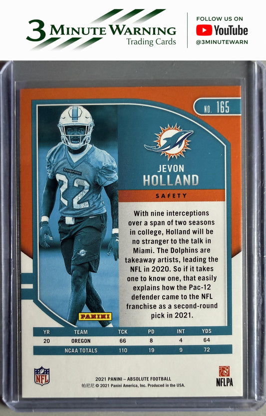 2021 Panini Absolute #165 Jevon Holland Retail