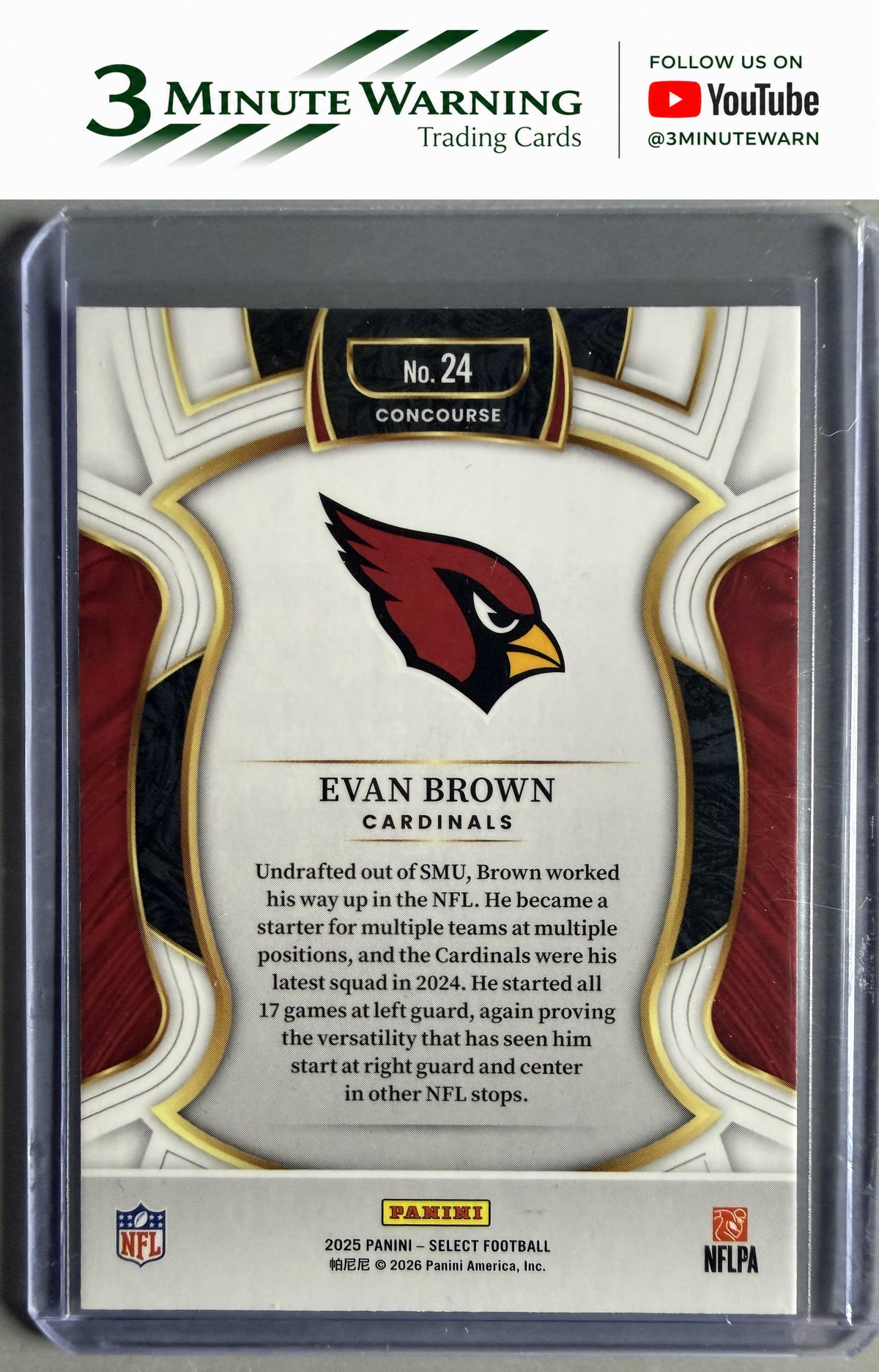 2025 Panini Select #24 Evan Brown