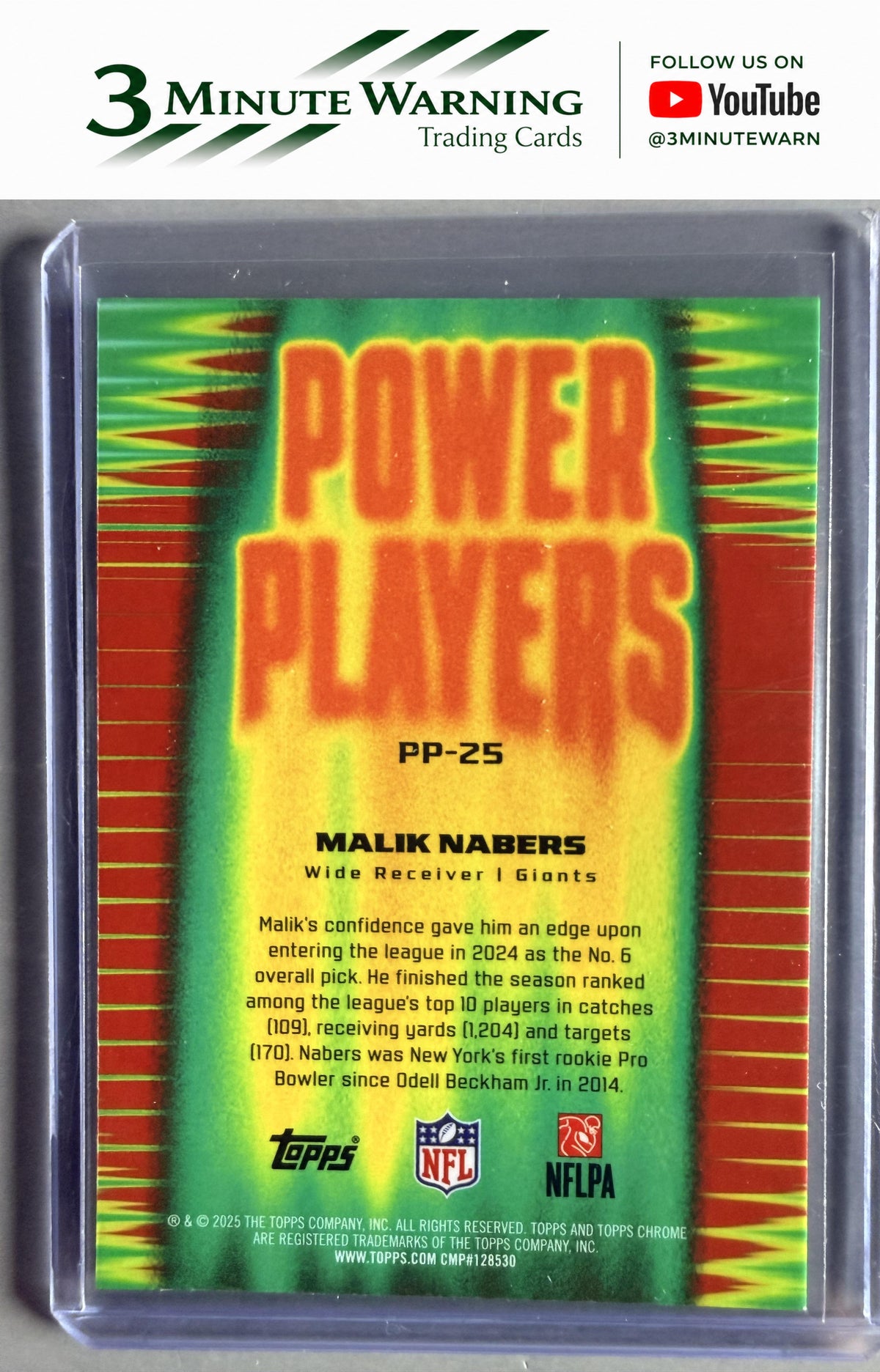 2025 Topps Chrome #PP-25 Malik Nabers Power Players