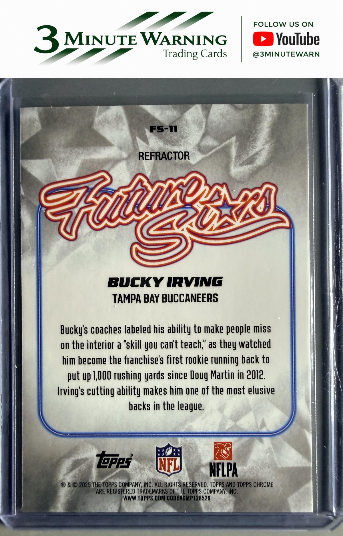 2025 Topps Chrome #FS-11 Bucky Irving Future Stars Refractor