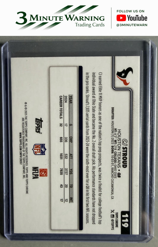 2025 Topps Chrome #119 CJ Stroud
