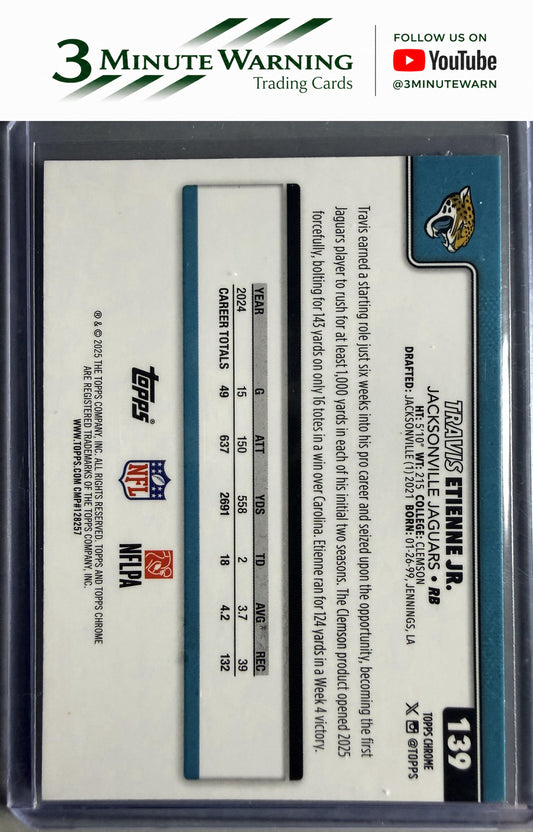 2025 Topps Chrome #139 Travis Etienne Jr.