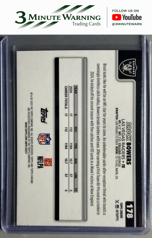 2025 Topps Chrome #178 Brock Bowers