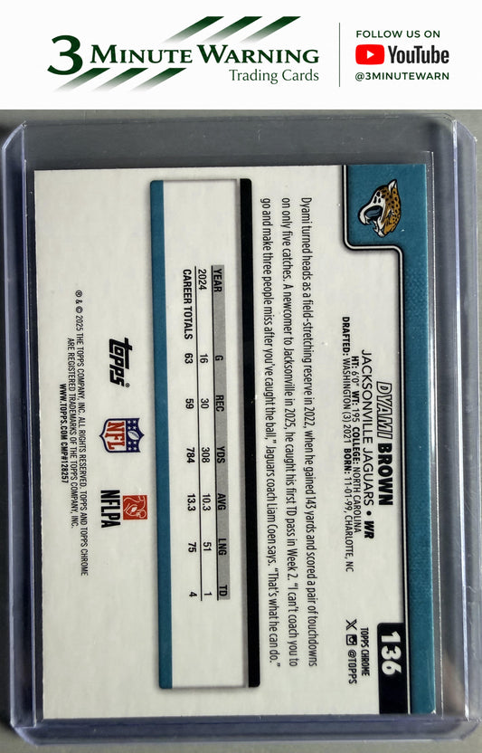 2025 Topps Chrome #136 Dyami Brown