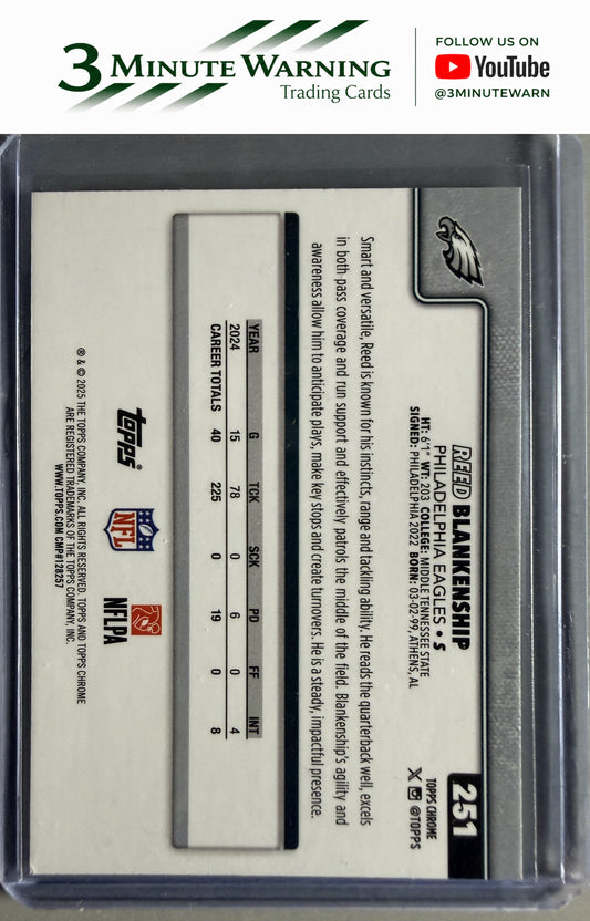 2025 Topps Chrome #251 Reed Blankenship