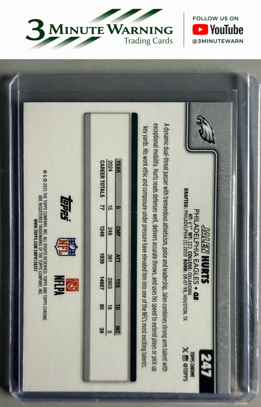2025 Topps Chrome #247 Jalen Hurts