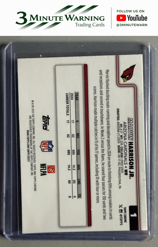 2025 Topps Chrome #1 Marvin Harrison Jr.