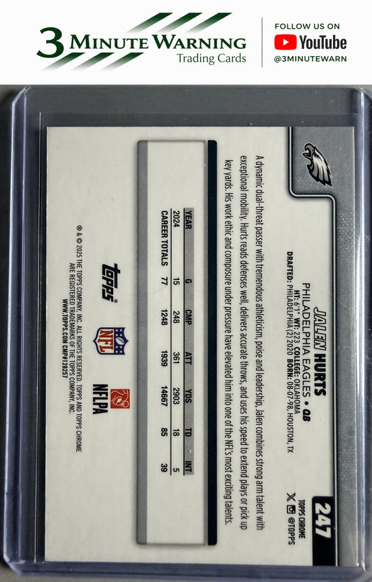 2025 Topps Chrome #247 Jalen Hurts