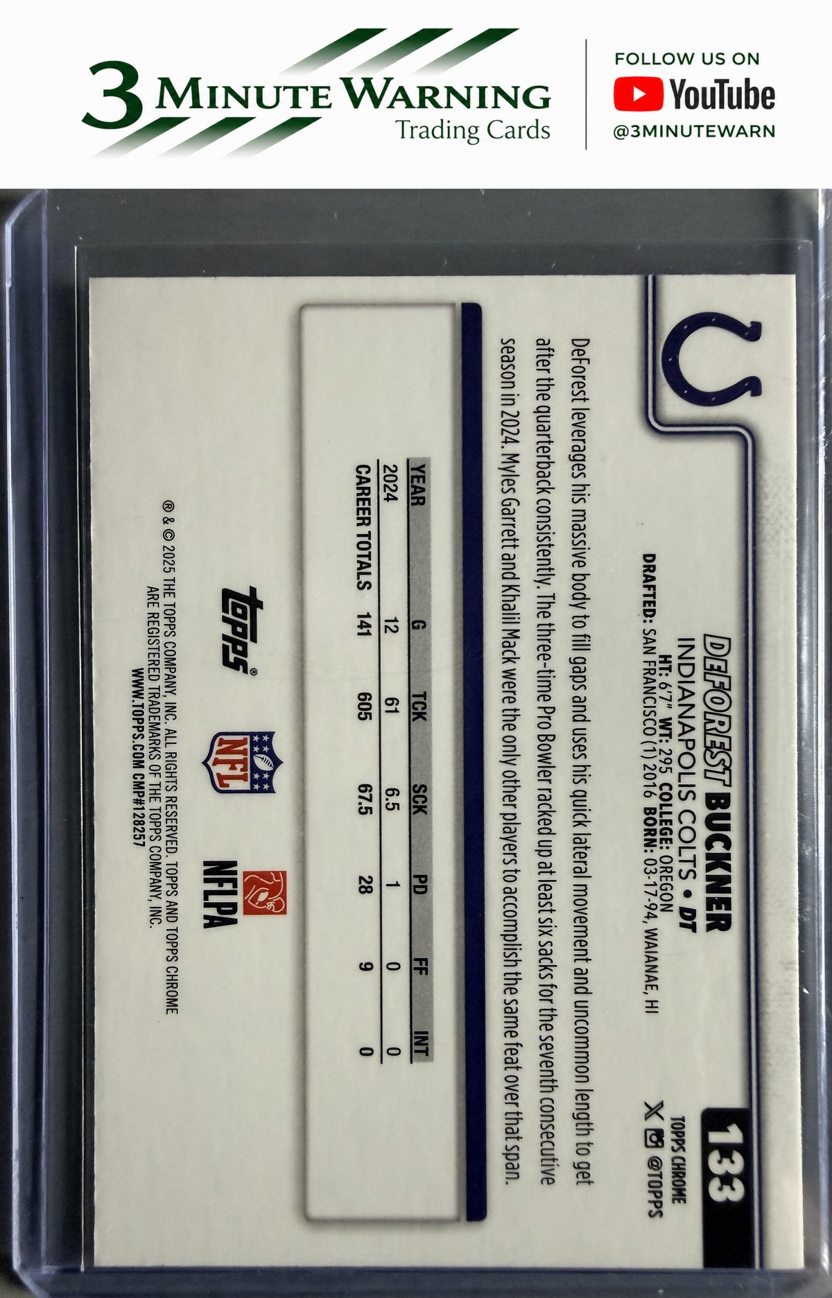 2025 Topps Chrome #133 DeForest Buckner