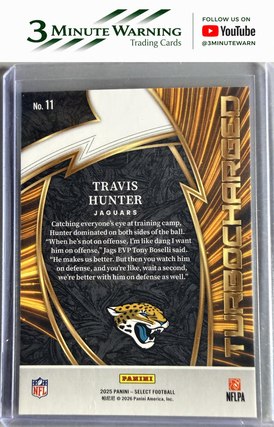 2025 Panini Select #11 Travis Hunter Turbocharged