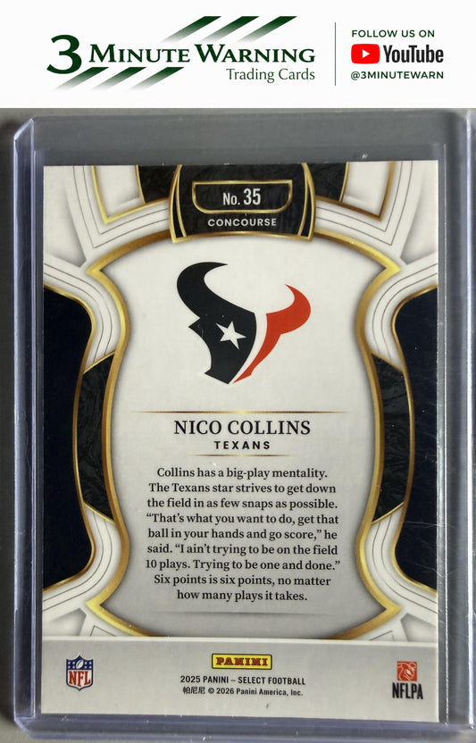 2025 Panini Select #35 Nico Collins